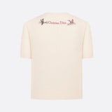 Dioramour Short-Sleeved Embroidered Sweater
