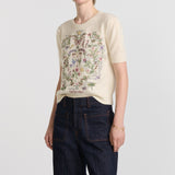 Dioramour Short-Sleeved Embroidered Sweater