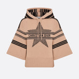 DiorAlps Three-Quarter Sleeve Hooded Sweater