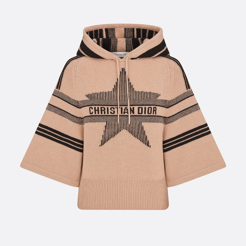DiorAlps Three-Quarter Sleeve Hooded Sweater
