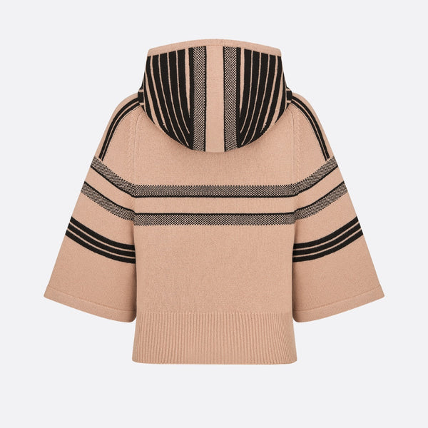 DiorAlps Three-Quarter Sleeve Hooded Sweater