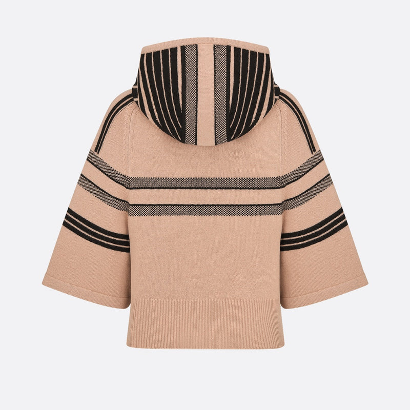 DiorAlps Three-Quarter Sleeve Hooded Sweater