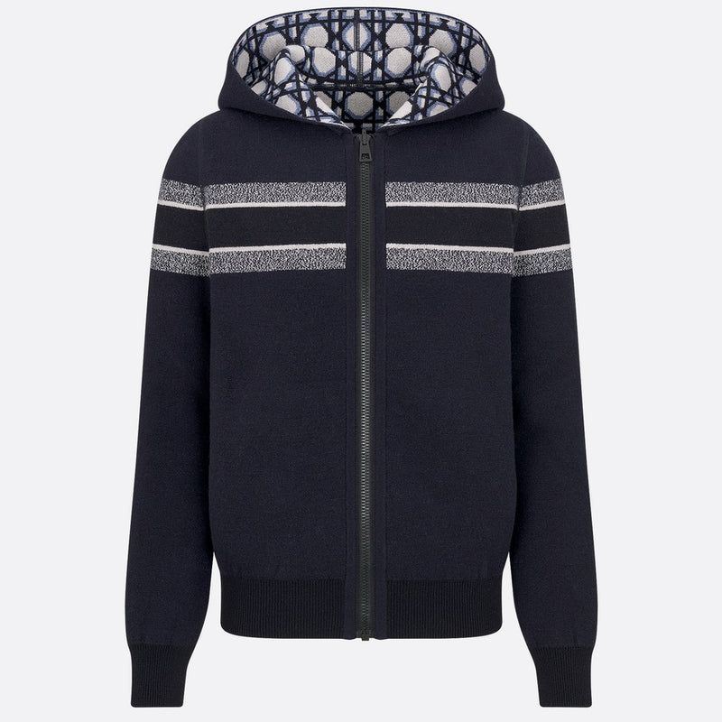 Reversible Zipped Cardigan with Hood
