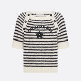 Dior Mariniere Short-Sleeved Sweater