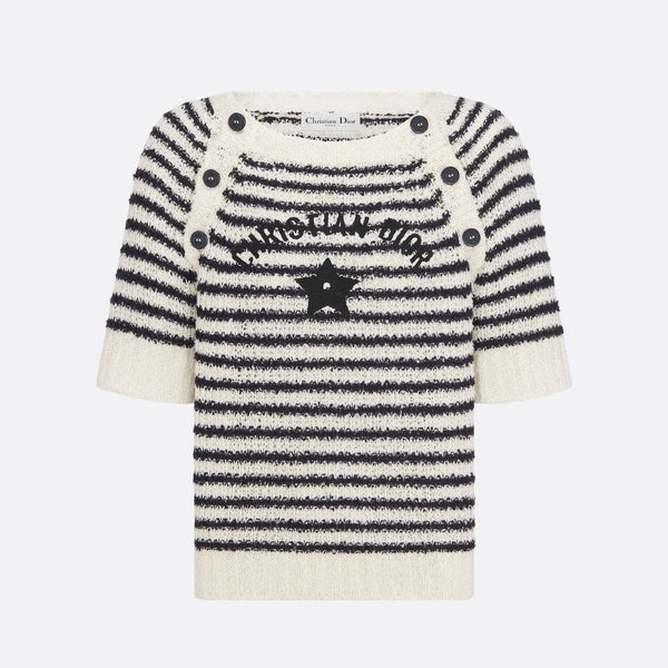 Dior Mariniere Short-Sleeved Sweater
