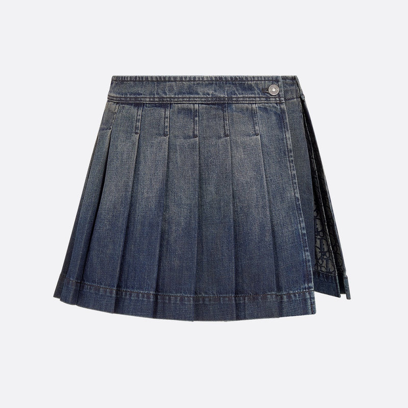 Wrap Miniskirt with Integrated Shorts