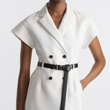 Mid-Length Belted Dress