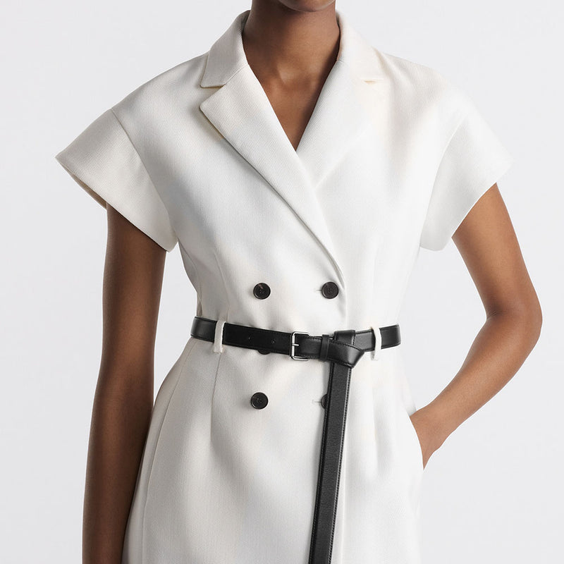 Mid-Length Belted Dress