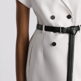 Mid-Length Belted Dress