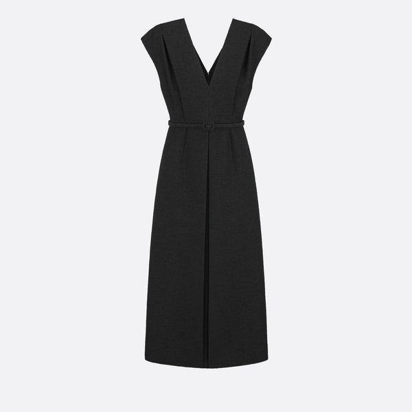 Mid-Length Belted Dress
