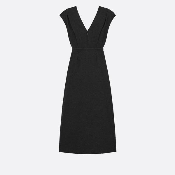 Mid-Length Belted Dress