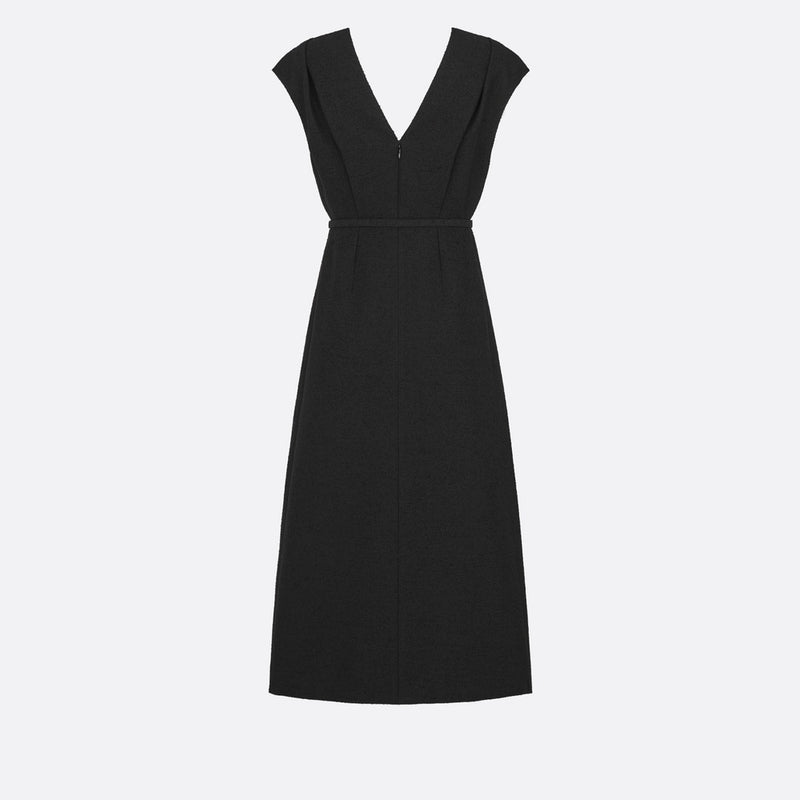 Mid-Length Belted Dress