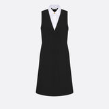 Dress with Spread Collar