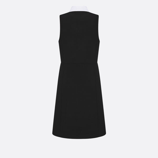 Dress with Spread Collar