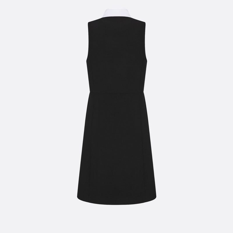 Dress with Spread Collar