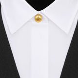 Dress with Spread Collar