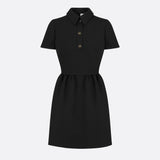 Fitted Dress with CD Buttons