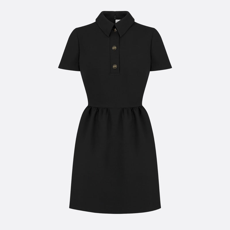 Fitted Dress with CD Buttons