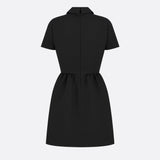 Fitted Dress with CD Buttons