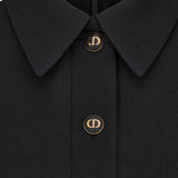 Fitted Dress with CD Buttons