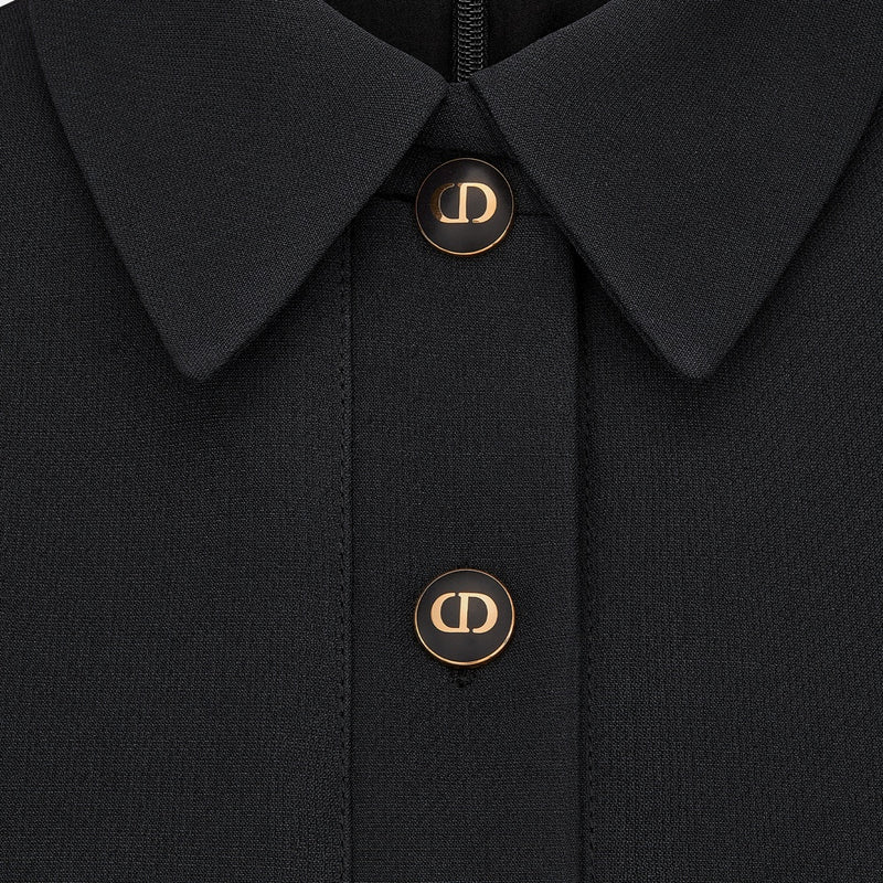 Fitted Dress with CD Buttons
