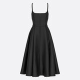 Flared Mid-Length Dress