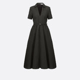Mid-Length Belted Dress