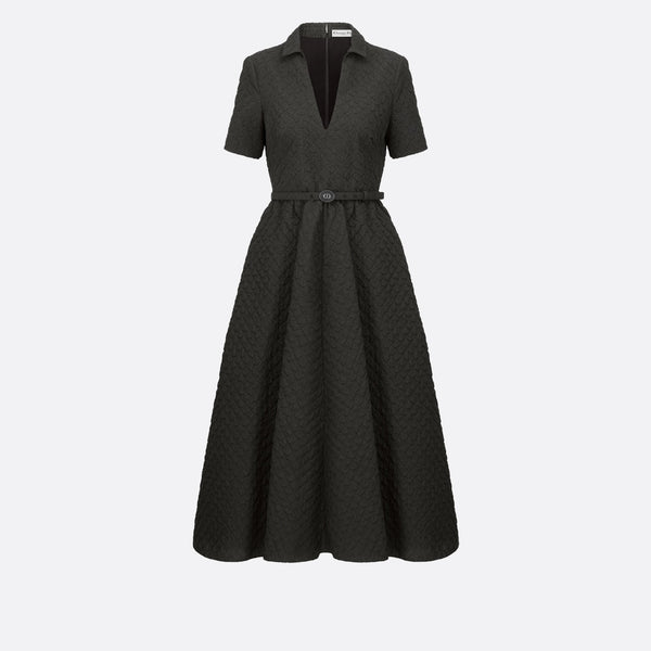 Mid-Length Belted Dress