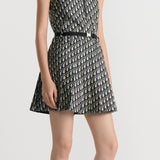 Pleated Short Dress