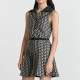 Pleated Short Dress