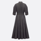 Flared Mid-Length Dress