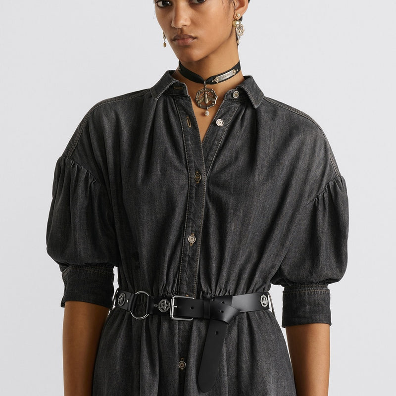 Flared Mid-Length Dress