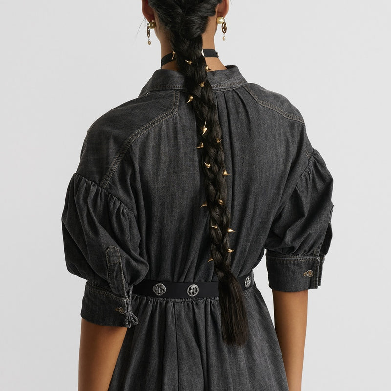 Flared Mid-Length Dress