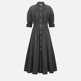 Flared Mid-Length Dress