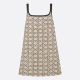 Short Flared Cannage Dress