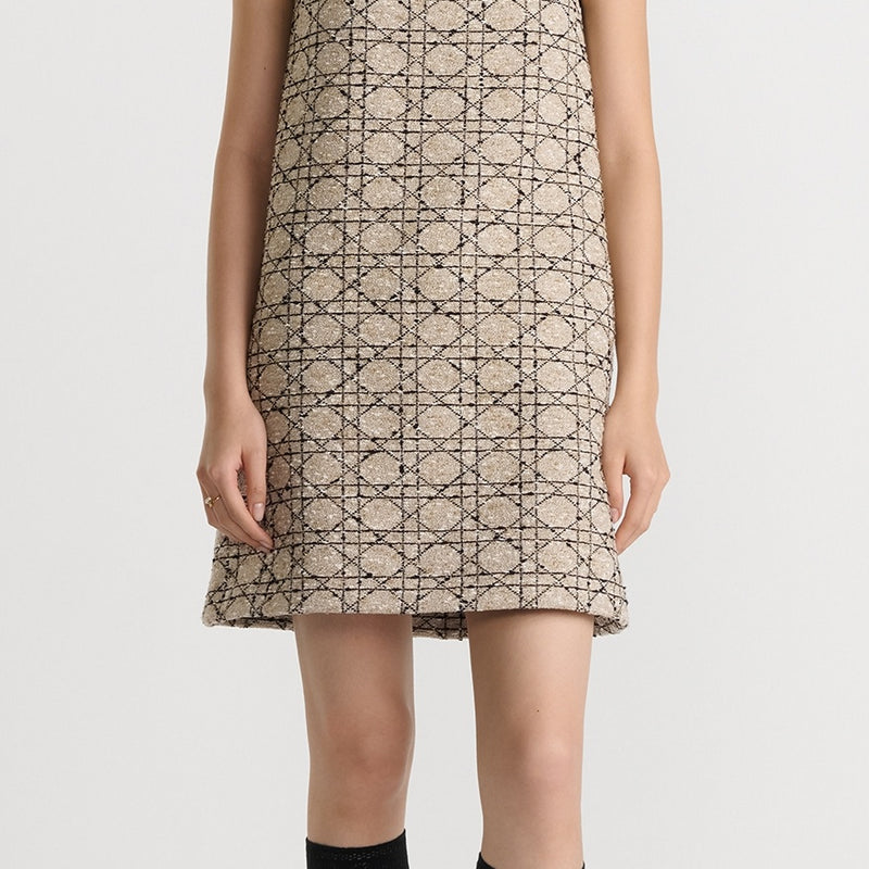 Short Flared Cannage Dress