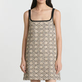 Short Flared Cannage Dress