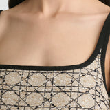 Short Flared Cannage Dress