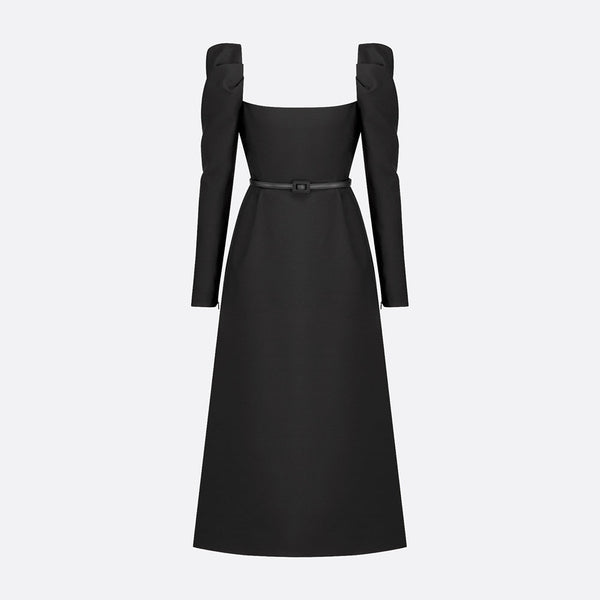 Mid-Length Belted Dress