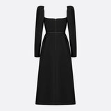Mid-Length Belted Dress