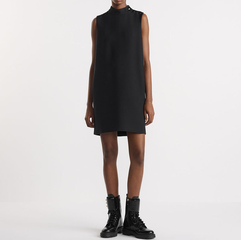Short Dress with CD Buttons