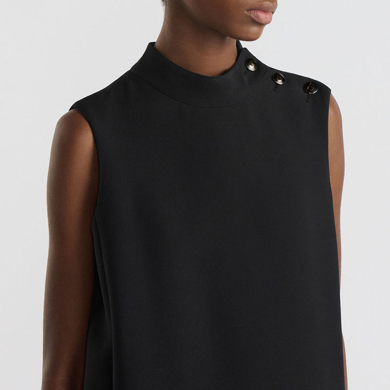 Short Dress with CD Buttons