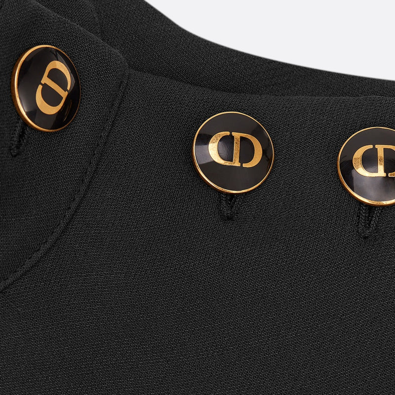Short Dress with CD Buttons