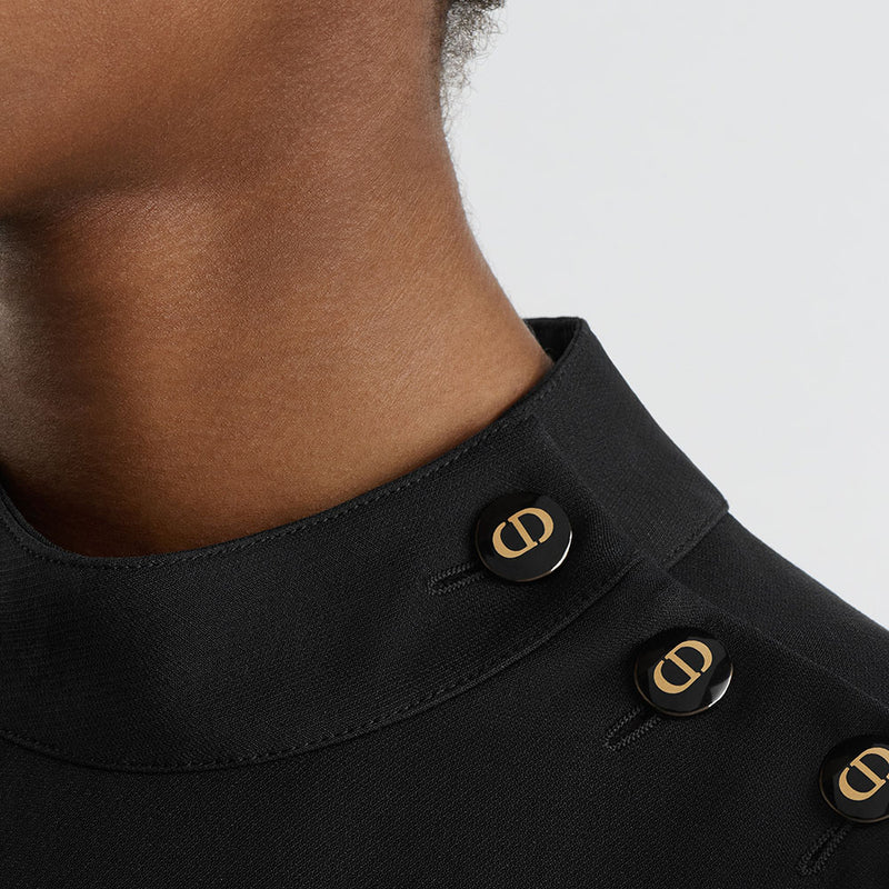 Short Dress with CD Buttons