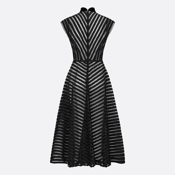 Mid-Length Embroidered Dress