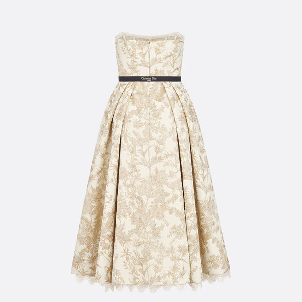 Belted Mid-Length Bustier Dress