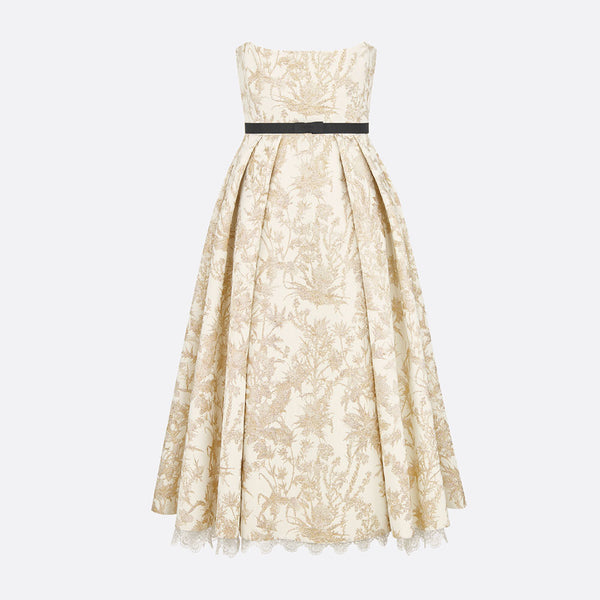 Belted Mid-Length Bustier Dress