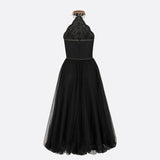 Mid-Length Embroidered Dress