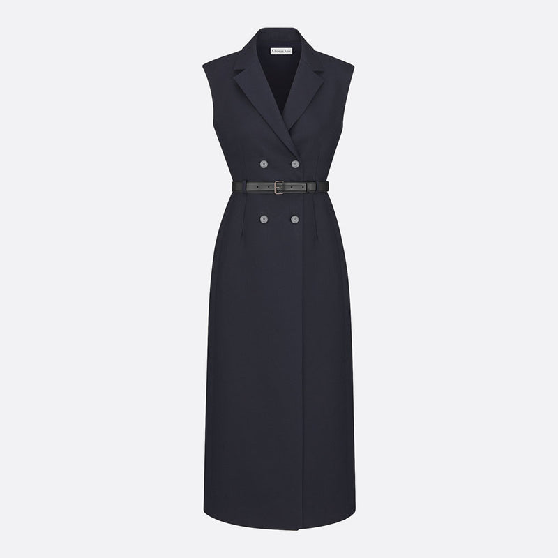Mid-Length Belted Dress