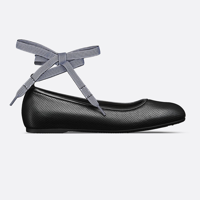 D-Journey Lace-Up Ballet Flat